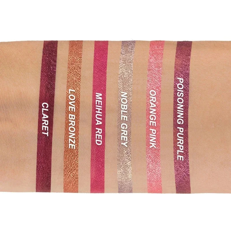 Waterproof Pearl Matte Lipstick Long Lasting Non-Stick Cup Lip Glaze Shimmer Glitter Metallic Lip Gloss Lips Makeup Cosmetics