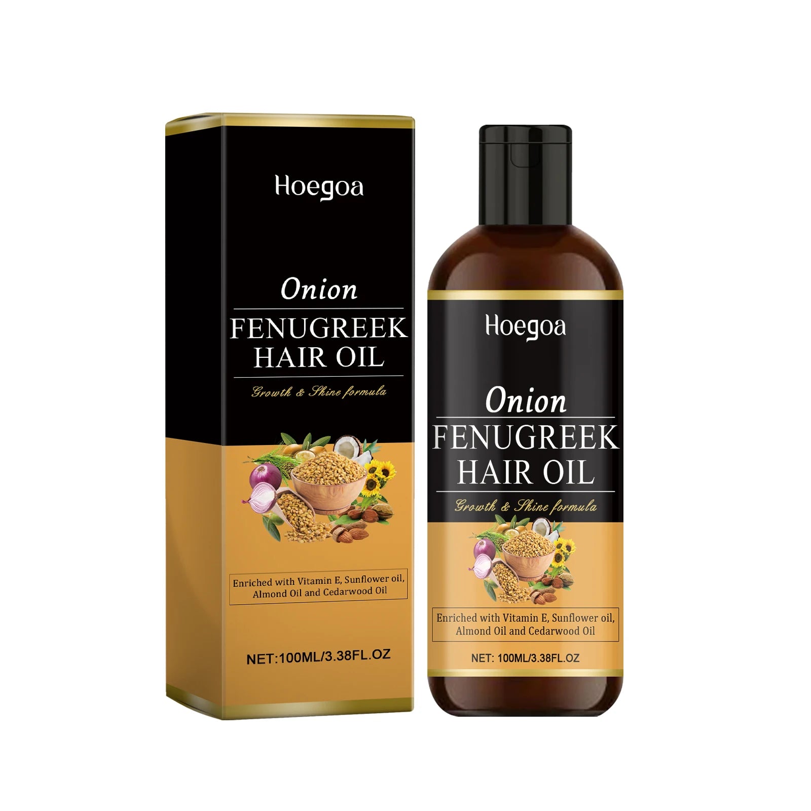 Hoegoa Red Onion Essential Oil Spray Extract Strong Firm And Moisturized Hair For Hair Care And Growth Prevent Hair Loss