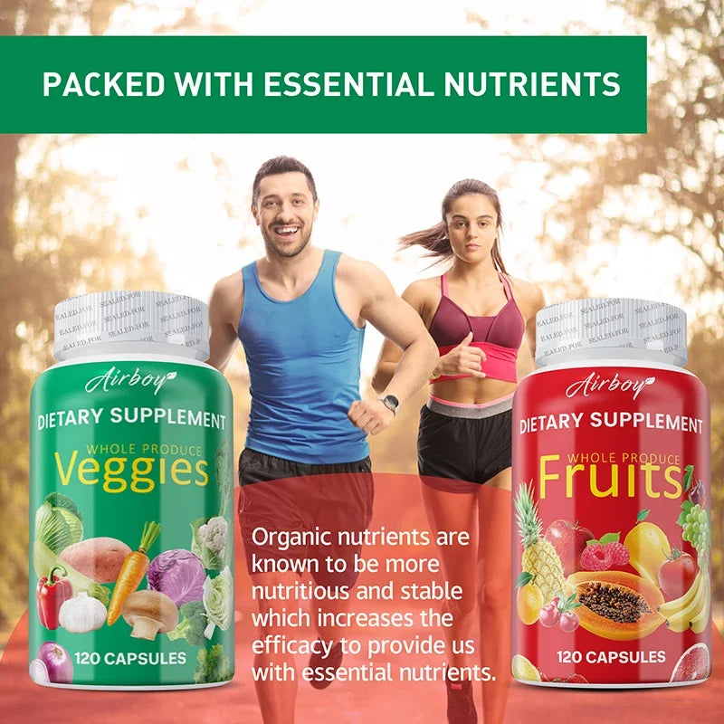 Fruits and Veggies Supplement - Energy Management, Immunity Enhancement, and Intestinal Health Promotion