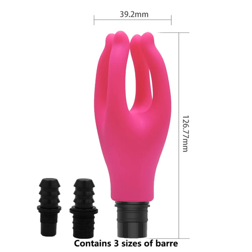 1 Pc Claw shape Silicone Fascia Gun Massage Head With 3 Sizes Of Connectors, 12-13mm/15-16mm/18-19mm,  Full Body Muscle Massage