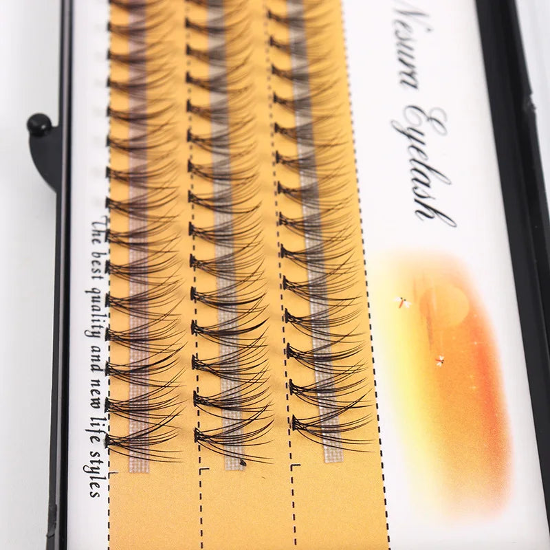 10D Russian Volume Eyelashes Extension Short Stem Pre made Fans C curl Mink Lash Hot Selling Eyelash Individual Extensions
