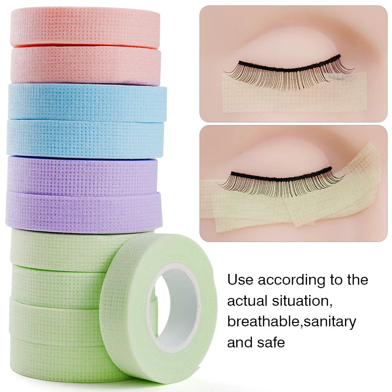 2/10PCS Eyelashes Extension Tape Micropore Breathable Non-woven Cloth Adhesive Lifting Lash Accessories Colorful Makeup Tools