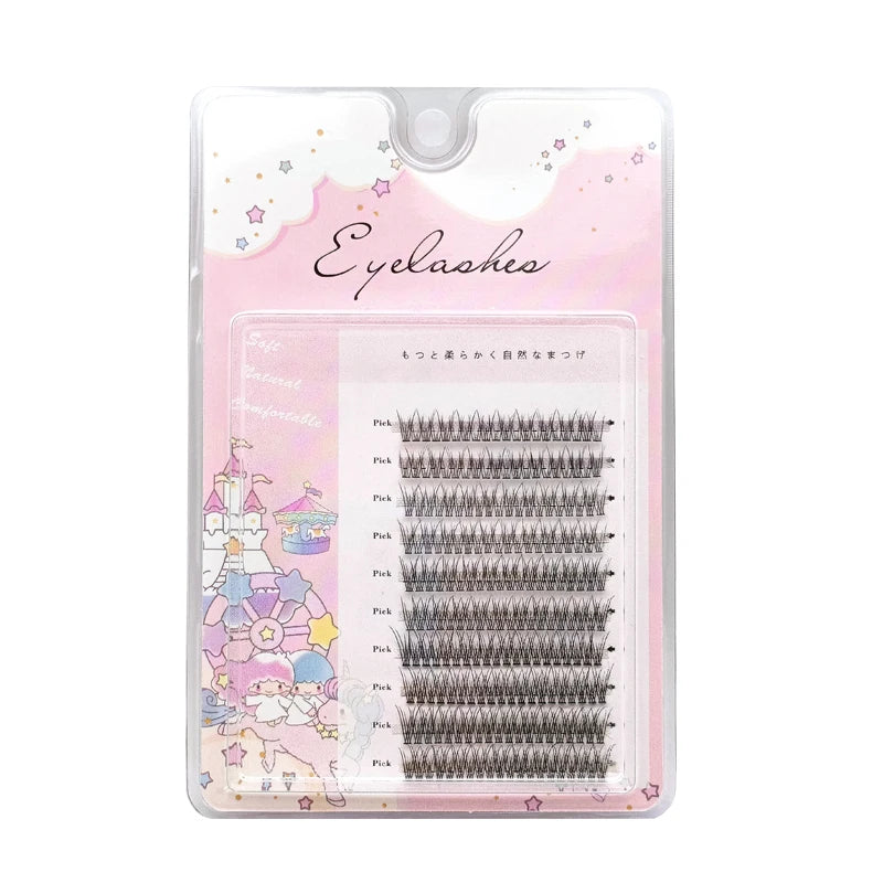 3D New Spikes Eyelashes Fishtail Cluster Eyelashes Personality Eyelash Extension Eyelashes Bundle Professional False Eyelashes