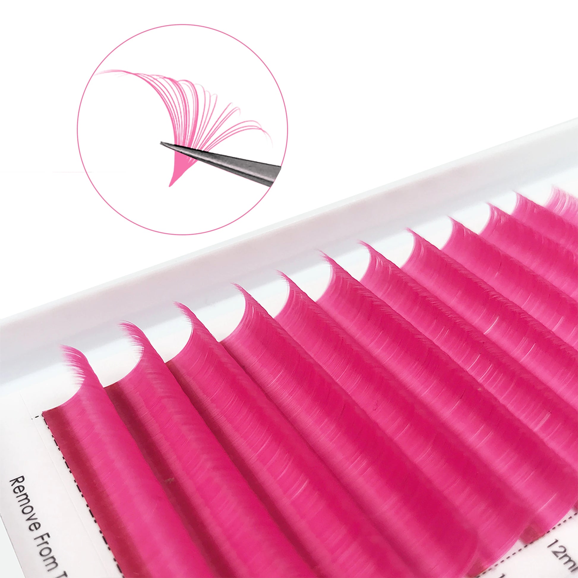 Dark Brown Easy fan Eyelash Extension Mix Mink Individual Ombre Eyelash Lashes High Quality Colorful Blooming Lashes Extension