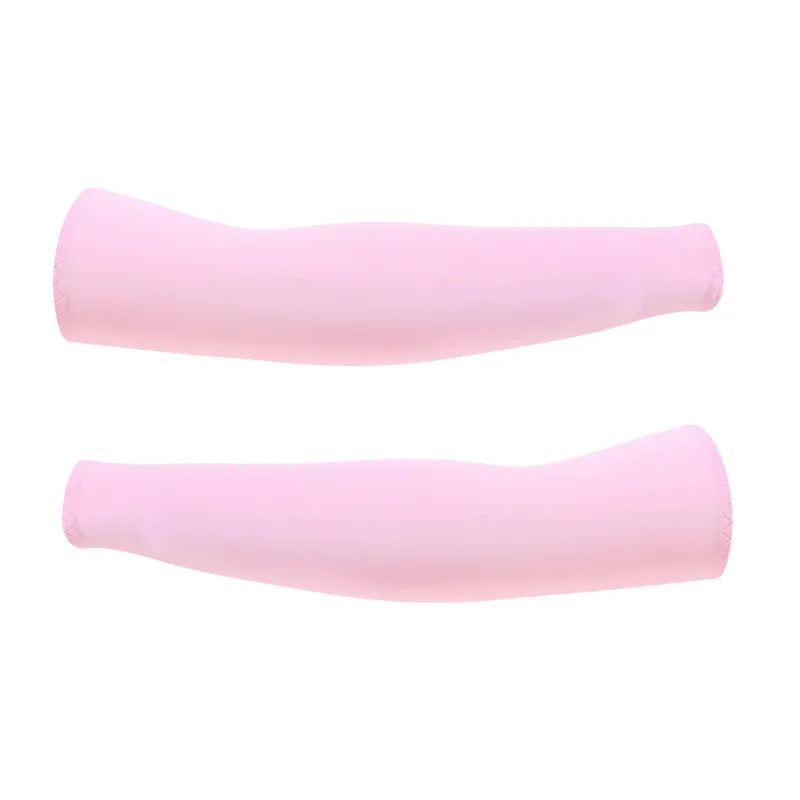 Arm Sleeves Ice Fabric Breathable Quick Dry Running Sportswear Sun UV Protection Long Arm Cover Cycling Arm Sleeves