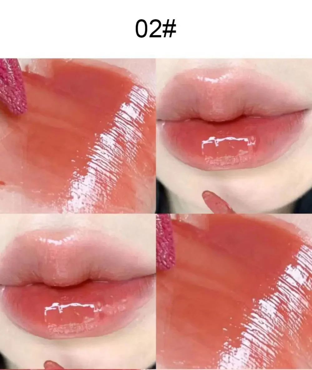 6pcs Set Cute Pink Lip Glaze Waterproof Liquid Lipstick Beauty Cosmetics Mirror Water Lip Gloss Lipgloss Gift Set Lips Makeup