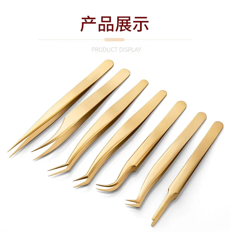 False Eyelashes Tweezers False Eyelash Extensions Personal Curved Strip Eyelashes Brow Clamps Makeup Tools Tweezer Makeup Tools