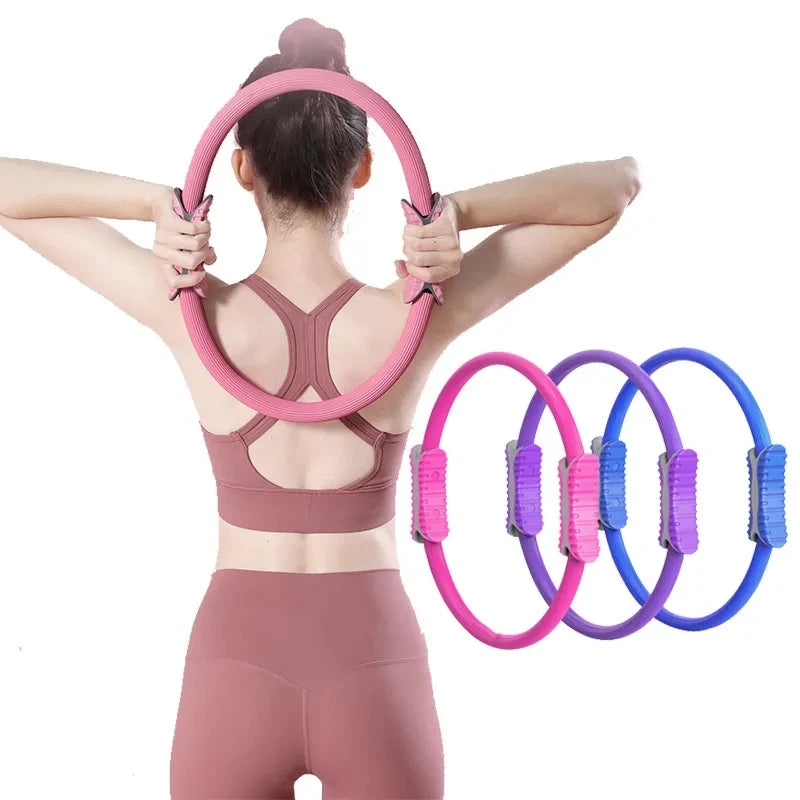 Yoga Pilates Ring Open Back Thin Leg Beginner Fitness Equipment Trainer Body Shaping Pilates Magic Circles Yoga Wheel Accessorie