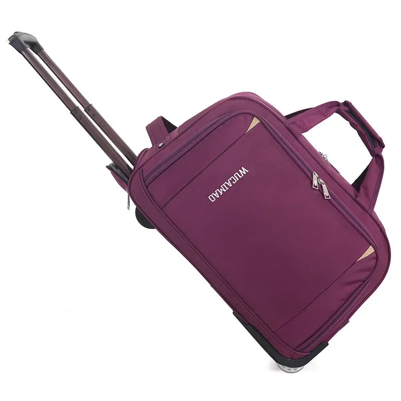New Trolley Wheeled Carrying Bag Rolling Suitcase Bag Waterproof Travel Duffle Bag with Wheels Carry on Luggage Suitcase
