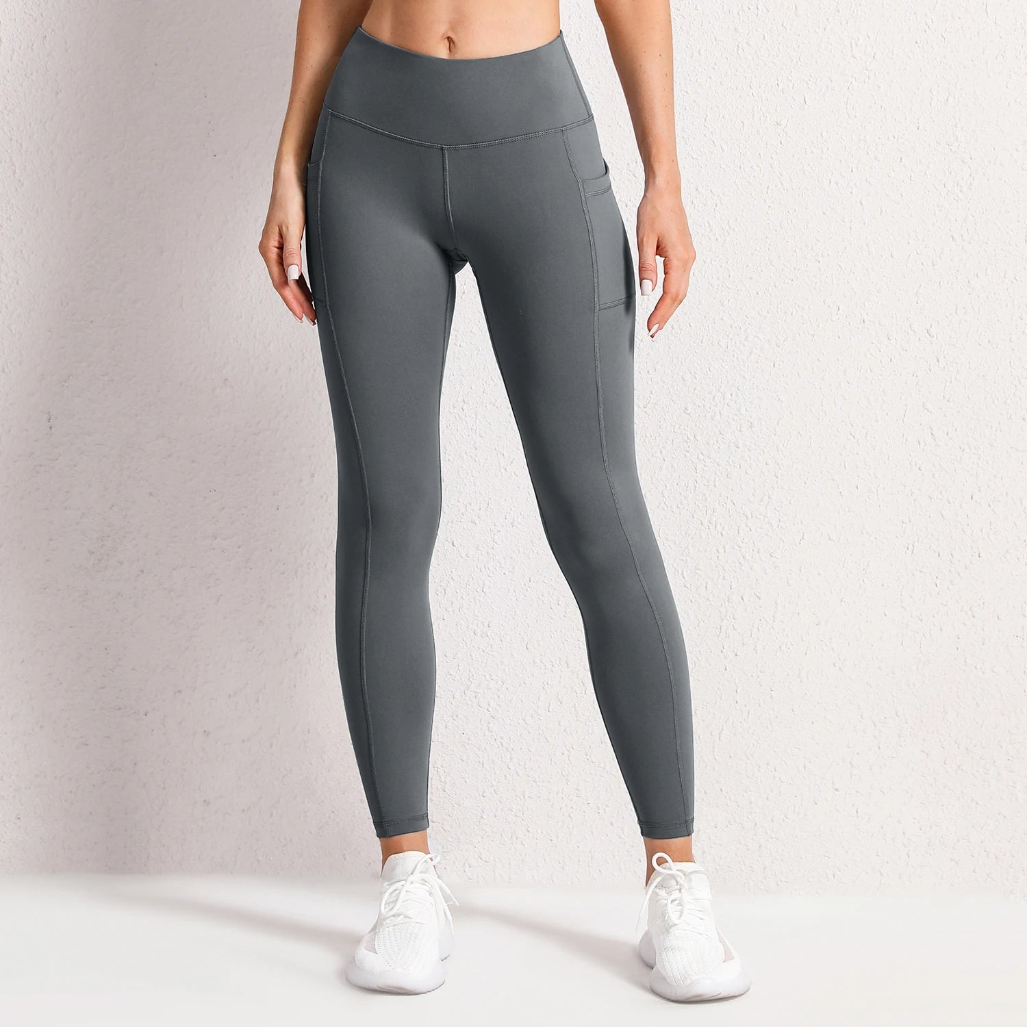 Pockets Fitness High Waist Gym Leggings Women Autumn Skinny Stretch Athletic  Leggings Women Running Outdoors Pockets Pants