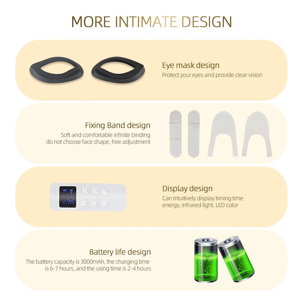 Silicone LED Mask Face With Neck 4 Colors LED Light Photon Infrared Therapy Flexible Facial Mask Repair Skin Brighten Skin Tone
