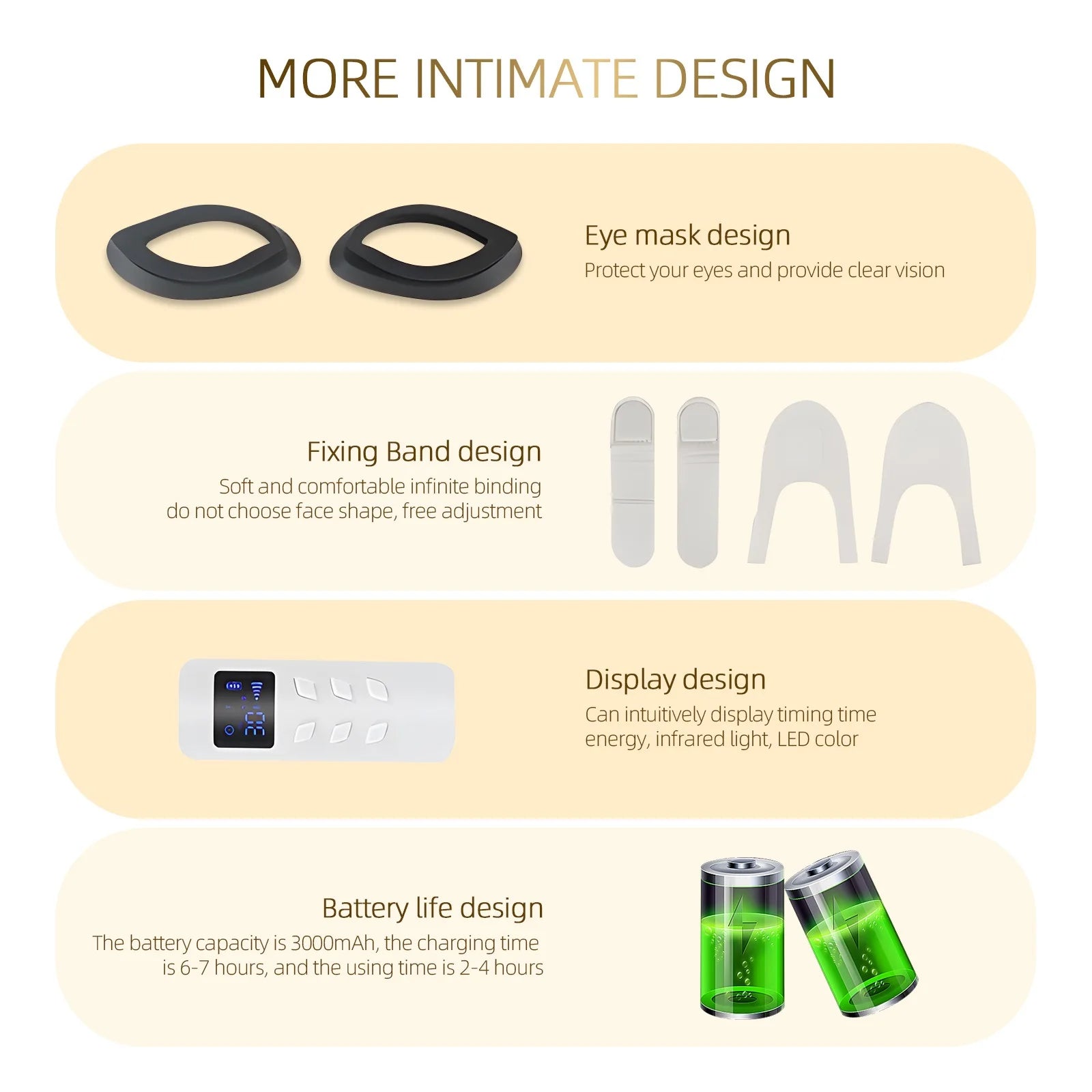 Silicone LED Mask Face With Neck 4 Colors LED Light Photon Infrared Therapy Flexible Facial Mask Repair Skin Brighten Skin Tone