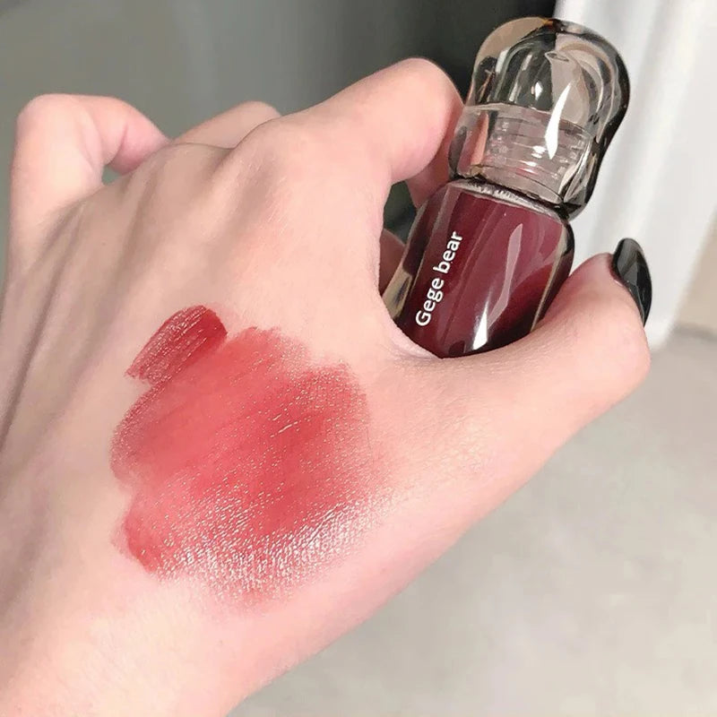 GegeBear Crystal Clear Lipgloss Hydrating Water Liquid Lipstick Light Lip Tint Plumping Non-stick Cup Lips Makeup Women Cosmetic