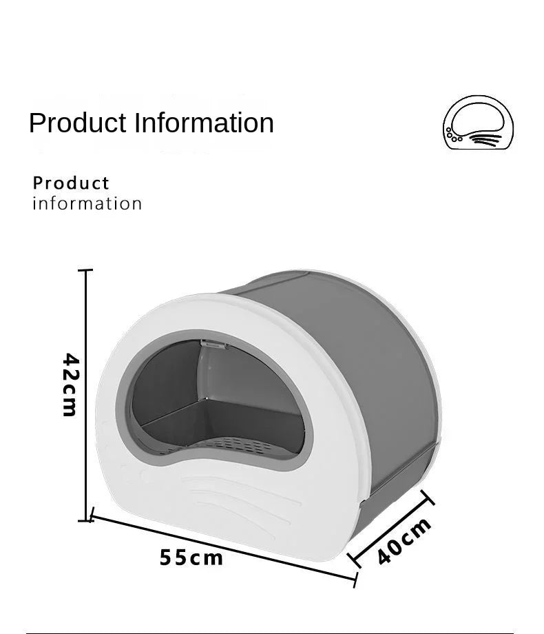 Cat Litter Box Fully Enclosed Drawer Type Cat Litter Box Anti-splash and Odor Isolation Cat Toilet Extra Large Cat Litter Box