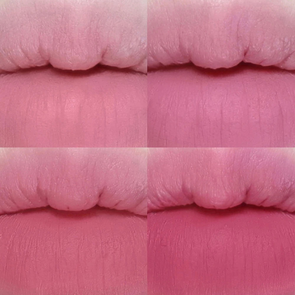 Matte Lipstick Pen 4 Colors In 1 Nude Pink Matte Lip Gloss Waterproof Long Lasting Lipstick Pencil Lip Liner Pen Lip Makeup Set