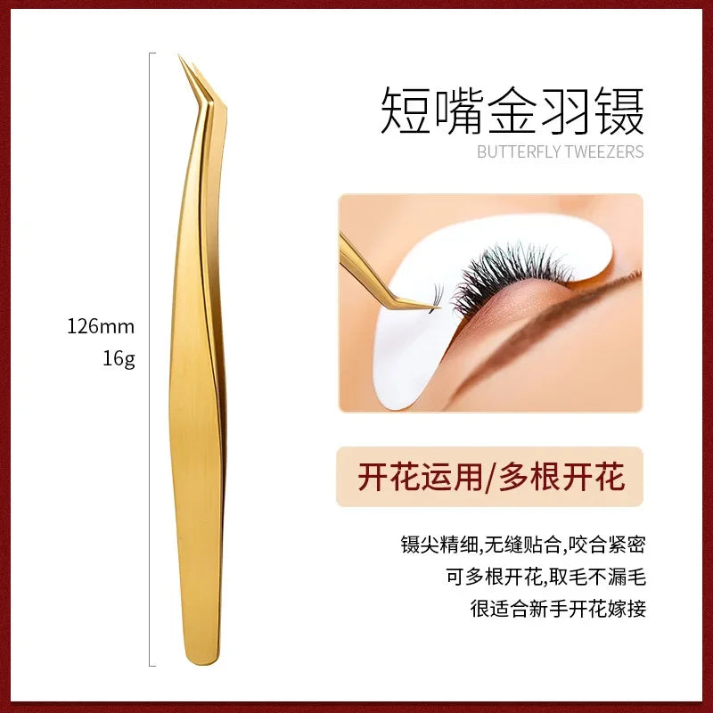 False Eyelashes Tweezers False Eyelash Extensions Personal Curved Strip Eyelashes Brow Clamps Makeup Tools Tweezer Makeup Tools
