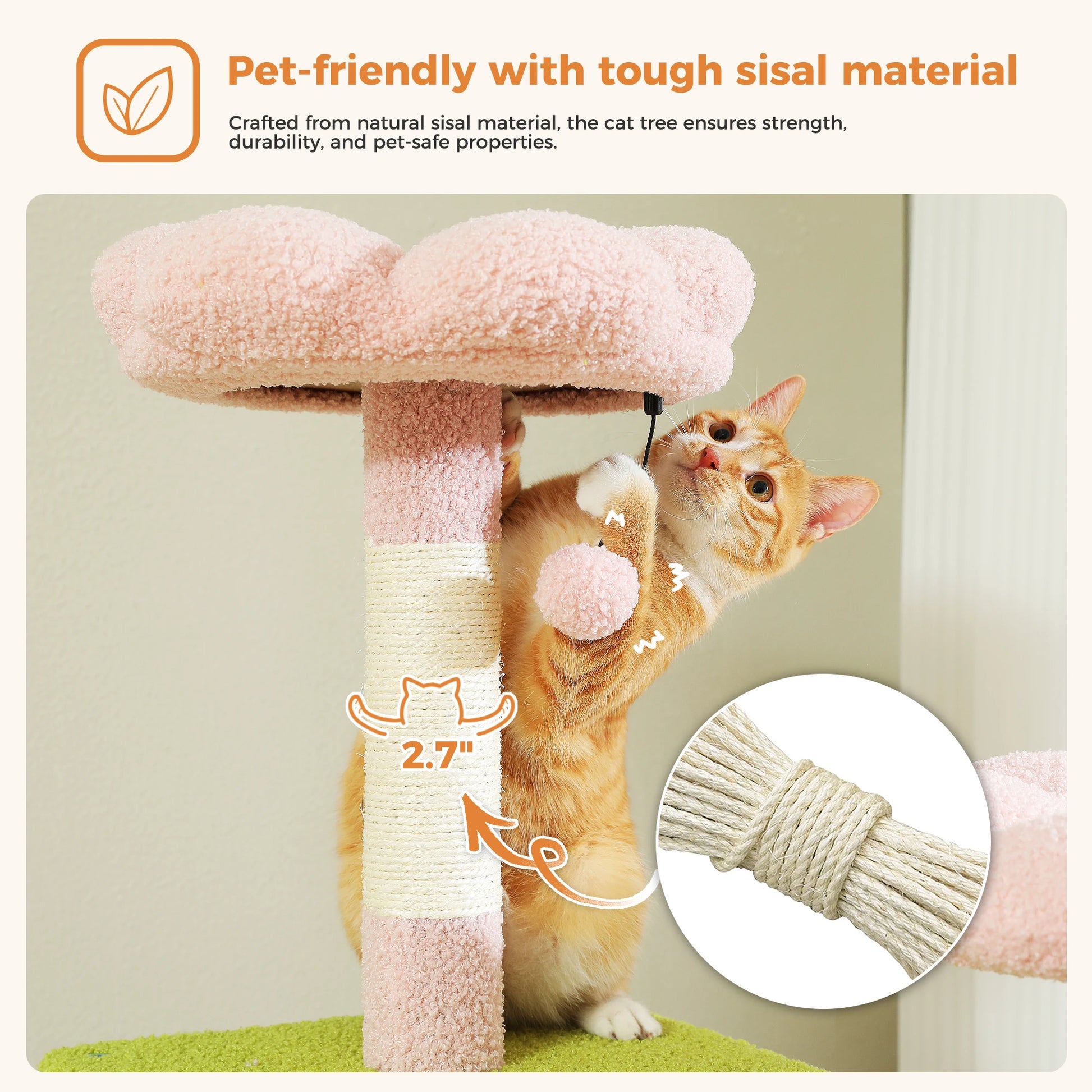 Multi-Level Cat Tree with Scratching Posts, Cozy Condo, Hammock, Large Cat Tower for Indoor Cats, Cat Scratching Board, Cat Toys