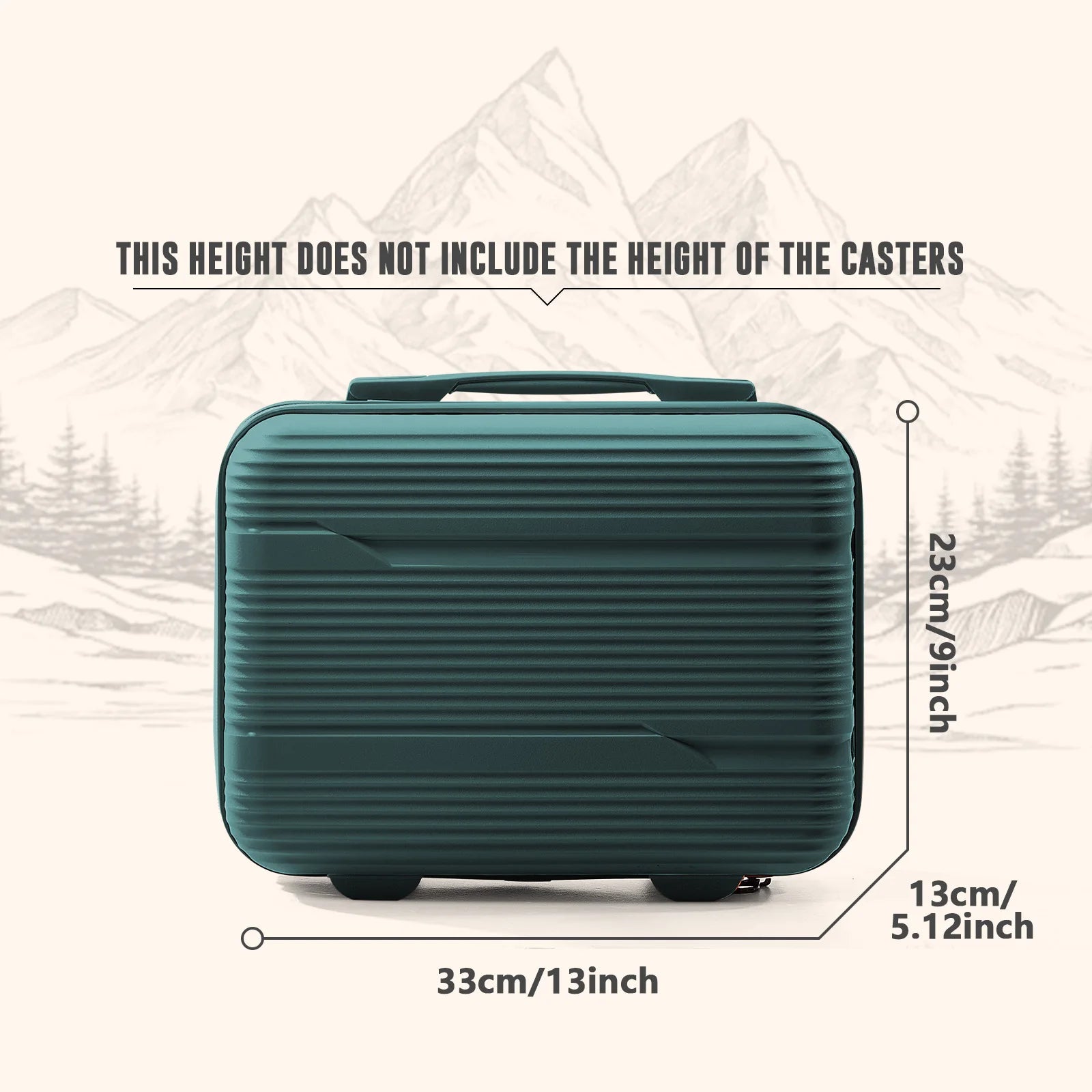 New 13-inch Travel Suitcase Small Carry Make-up Box Luggage Women Girl Mini Storage Handbag Lightweight Travel Case Boarding Bag
