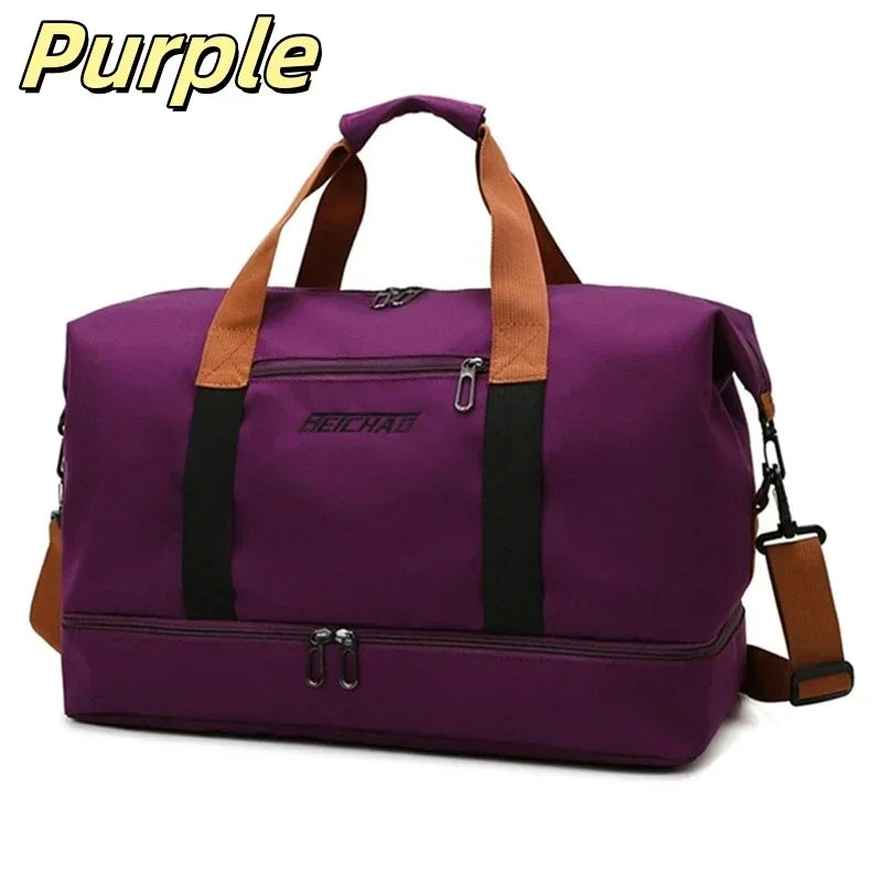 Wet and Dry Separation Sports Yoga Bag Men and Women Travelling Large-capacity Handheld Luggage Bag Travel Bag