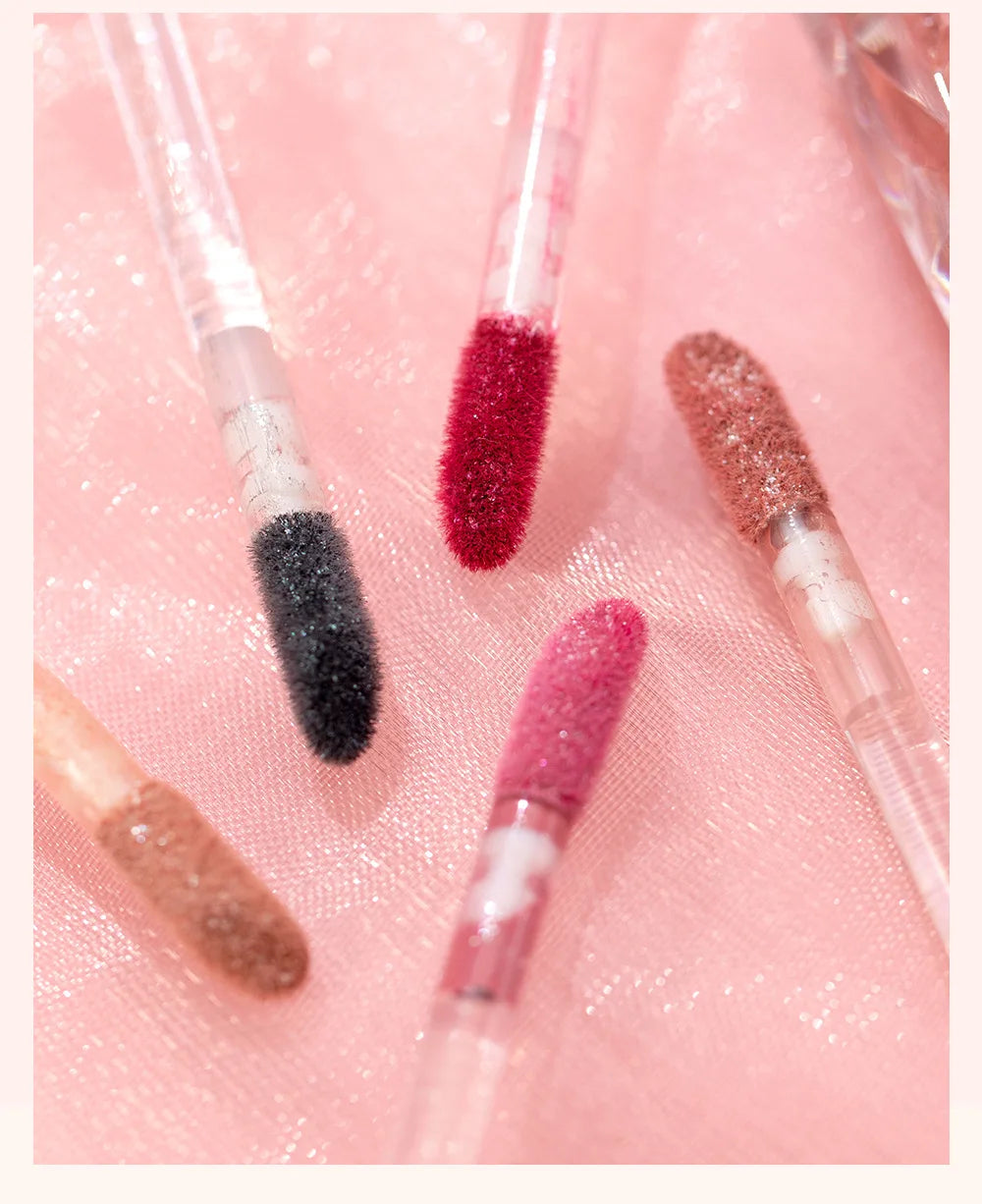 Diamond Shimmer Waterproof Lipgloss 10 Colors Liquid Lipstick Glitter Shiny Pearl Glaze Long Lasting Lip Tint Women Makeup
