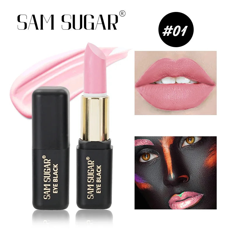 Halloween lipstick dark matte matte waterproof long-lasting non-stick cup olive green white lip glaze