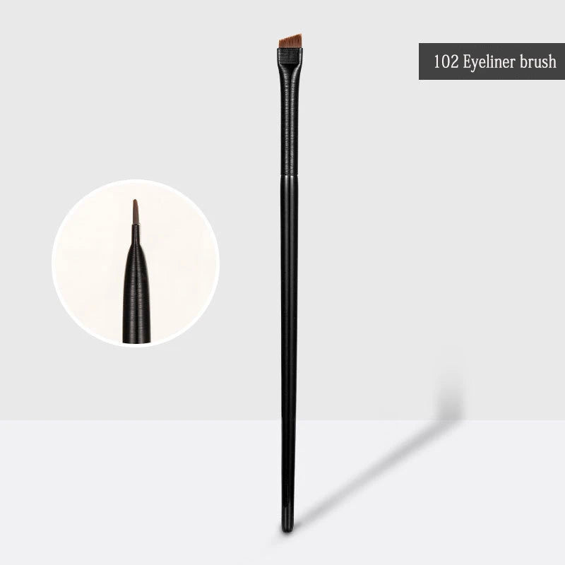 New 2pcs Blade Makeup Brushes Angled Thin Eyebrow Brush Flat Fine Eyeliner Brush Professional Liner Brow Beauty Make Up Tool