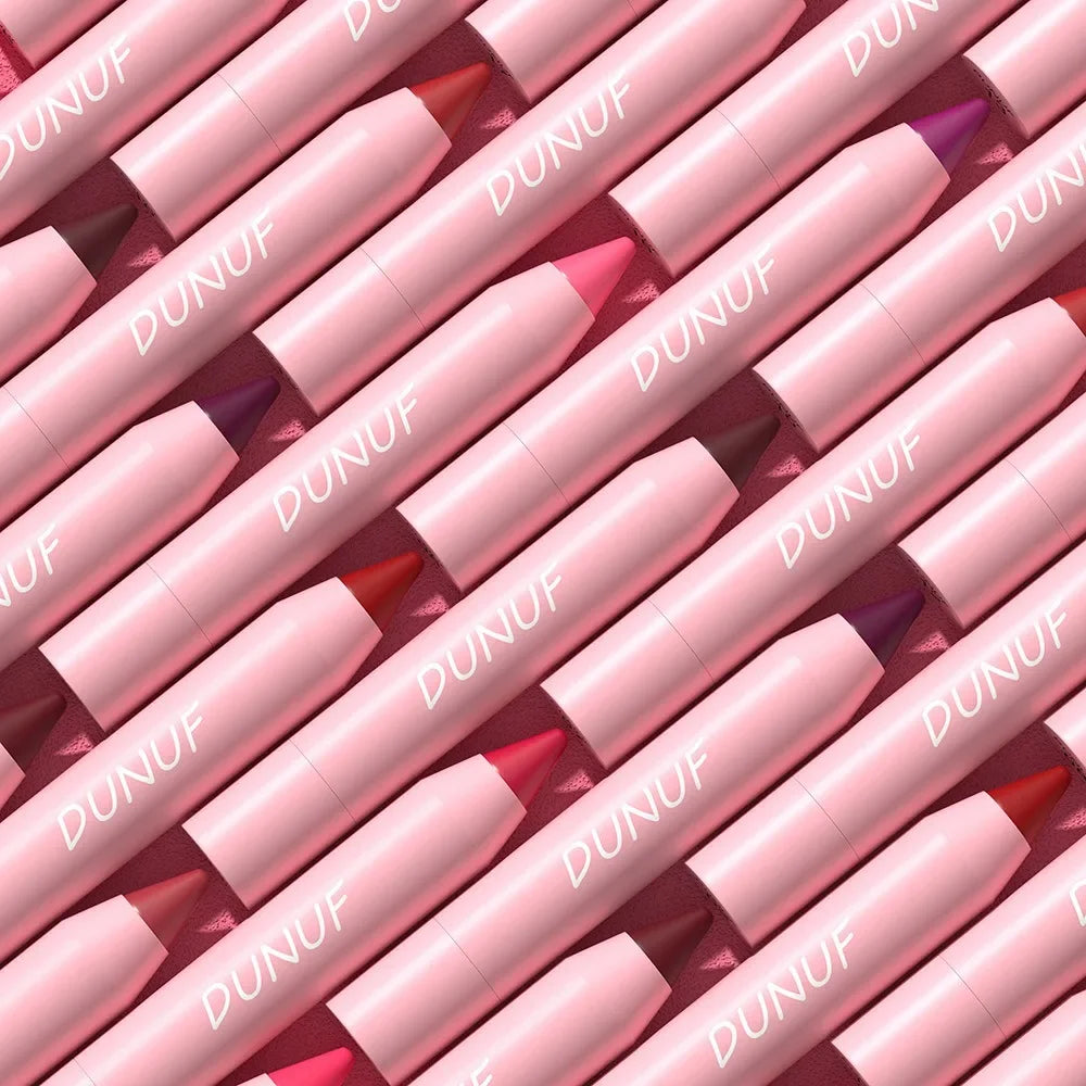 Sexy Dark Red Brown Lipstick Pencil Matte 18 Colors Lip Liner Crayons Rich Full Color Lip Tint Silky Natural Creamy Texture Pen