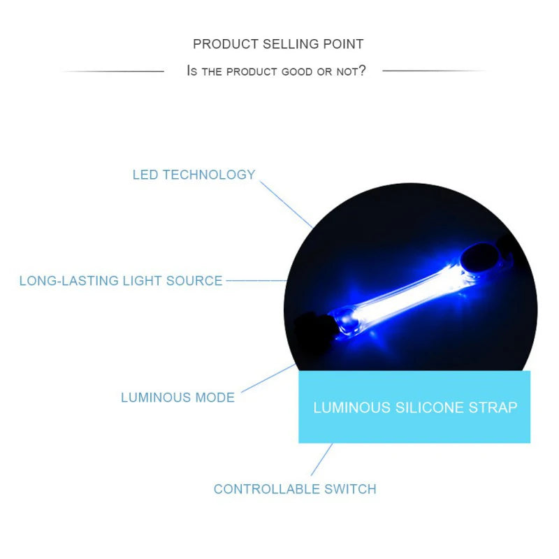 Luminous Strap For Dog Collar Harness Leash Led Light Night Safety Anti-Lost/Avoid Car Accident Glowing Collar For Dogs