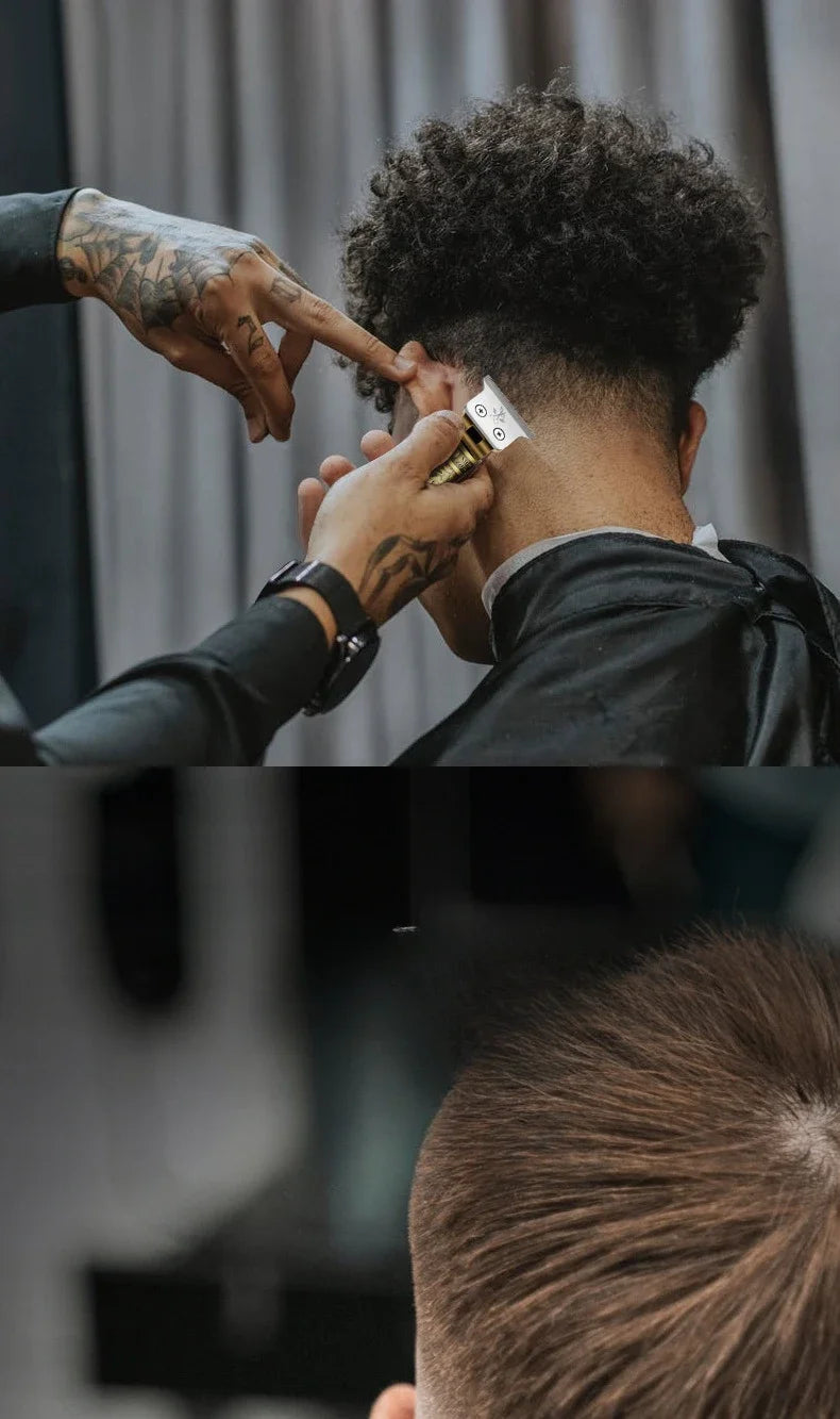 Hair Clipper for Men Resuxi LM-911 Hair Trimmer Retro Charging Pusher with Base  Hair Cutting Machine