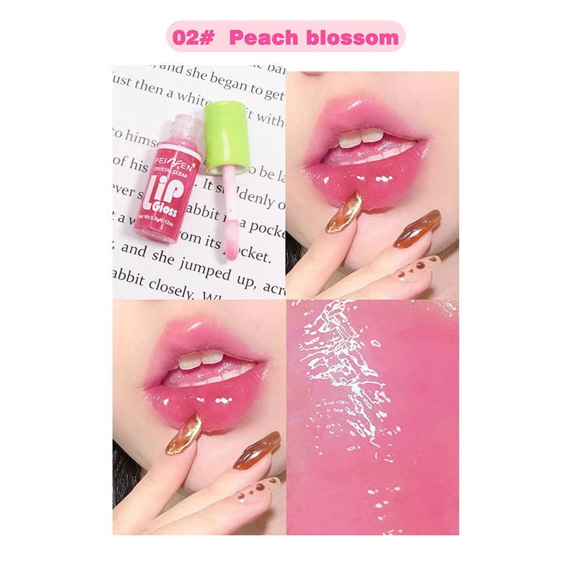 6pcs Moisturizing Min Plump Lips Lipgloss Transparent Lip Oil Sexy Lip Cosmetics For Make Up Liquid Lipstick Lips Cosmetics Gift