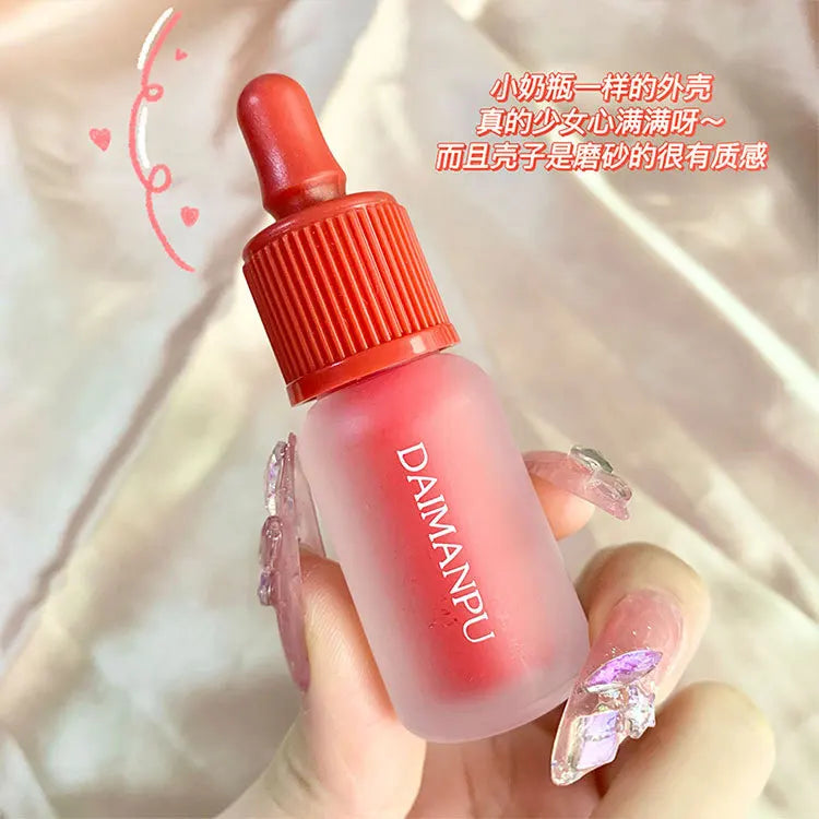 Dyeing Lip Gloss Matte Makeup Moisturizer Liquid Lipstick Waterproof Long Lasting Red Velvet Lip Tint Korean Make Up Cosmetic