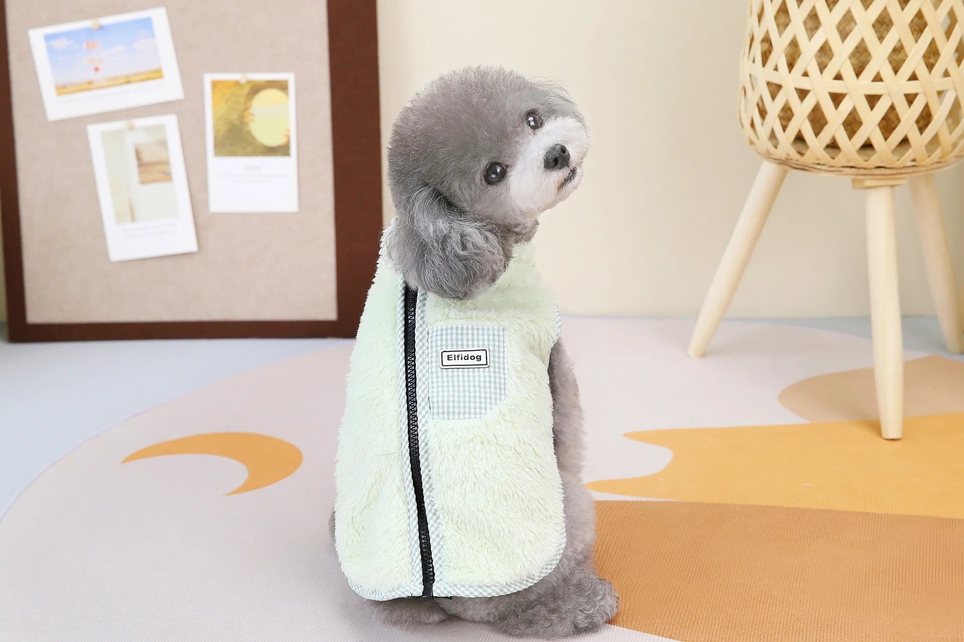 Zipper  Shi Tzu Sweater Clothes For Small Medium Dogs Pet Fur Vest Outfit French Bulldog Autumn Winter Jackets XS 3XL Cats Goods