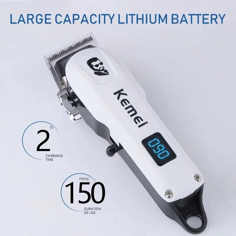 Kemei Small Hair Clipper For Men Mini Beard Hair Trimmer Professional Hair Cutting Machine Electric Haircut Rechargeable