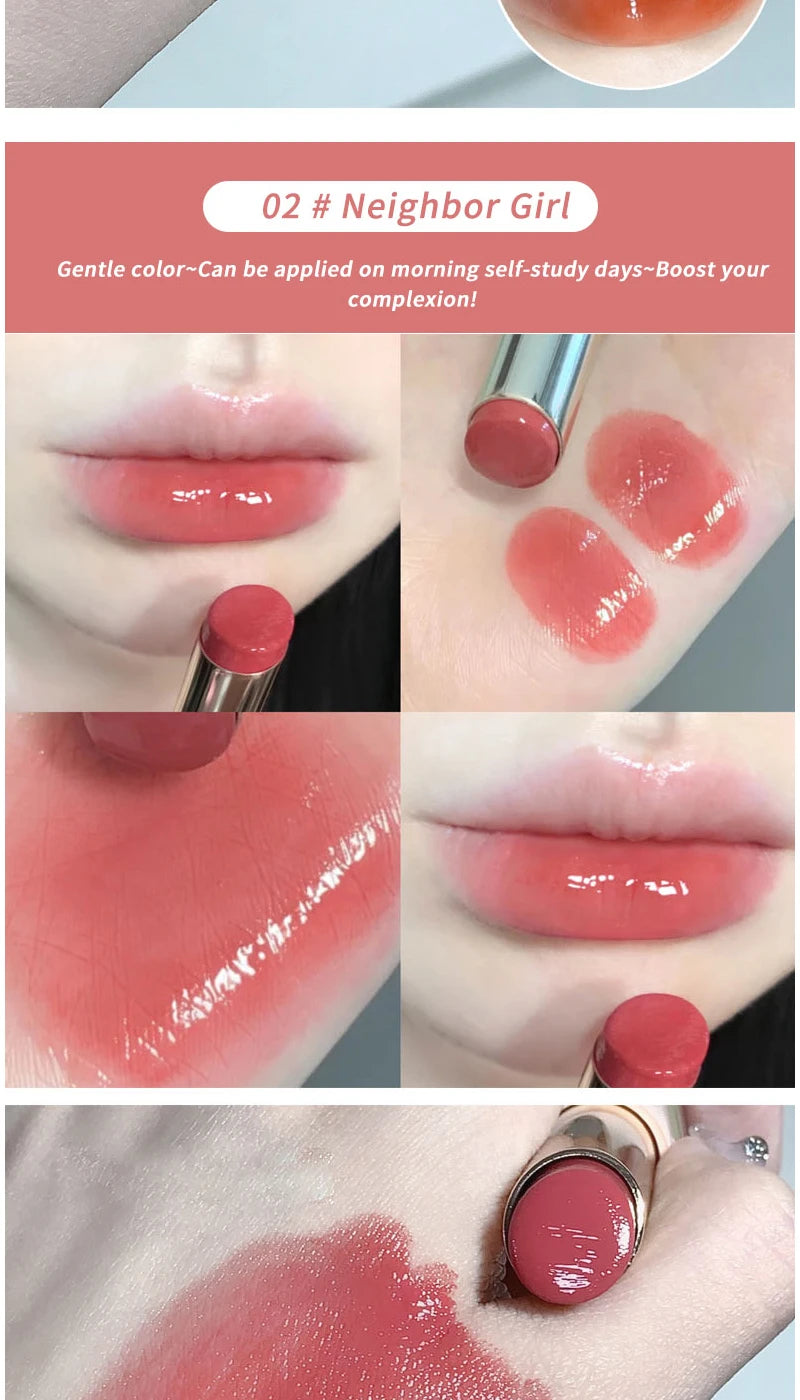 When light, soft and smooth lipstick hydrates moisturizing and white, not easy to stick to the cup