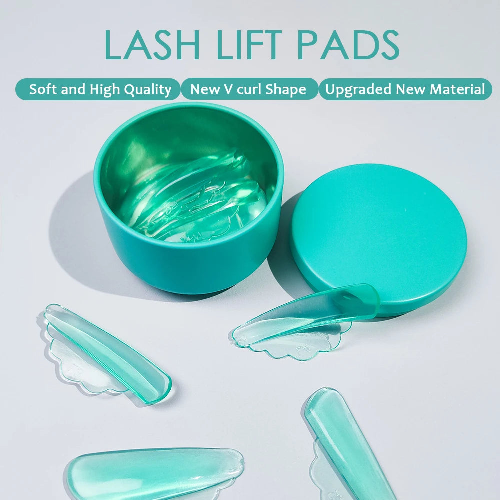 PERMANIA 4 Pairs Self-Adhesive Eyelash Lift Pads Eyelash Lifting Shields Lash Perming Pads Soft And Reusable Lash Lifting Tool