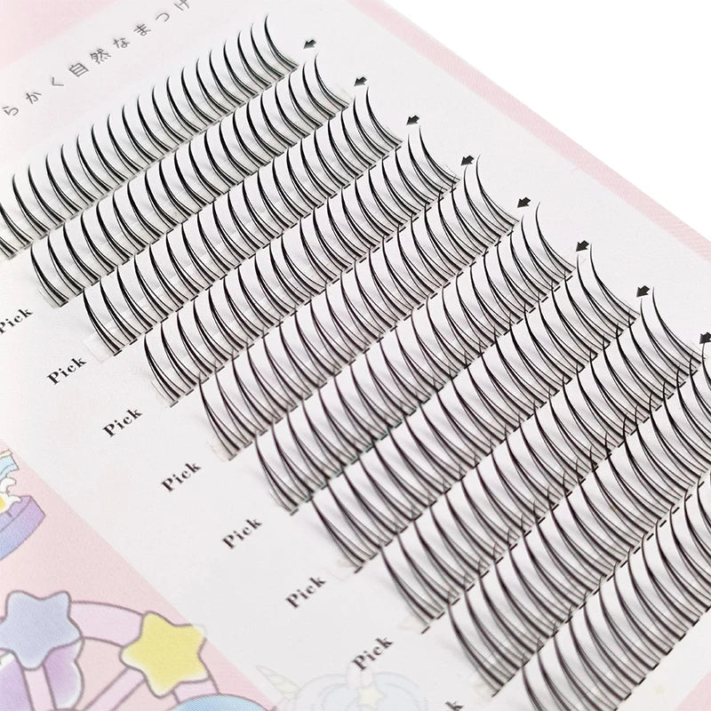 3D New Spikes Eyelashes Fishtail Cluster Eyelashes Personality Eyelash Extension Eyelashes Bundle Professional False Eyelashes