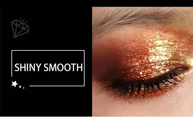 Fit Colors 3 Sections Smoky Eye Water Eyeshadow Diamond Liquid Pearl Shimmer Eye Shadow Liquid Lip Dye