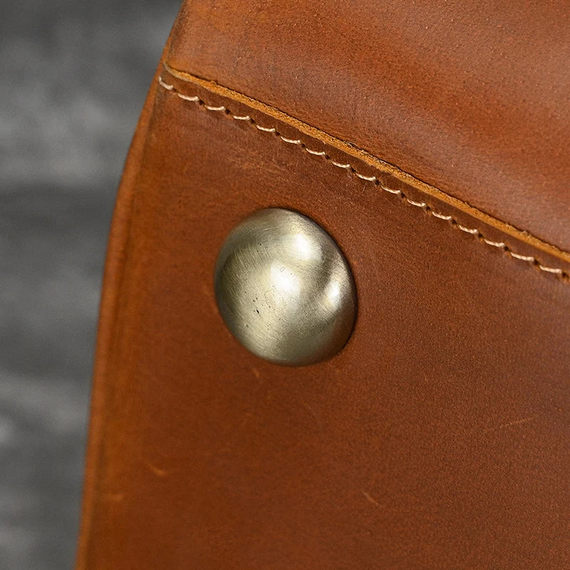 Fashionable Style Men's Leather Travel Handbags Real Cowhide Leather Duffle Bags For Man Male Weekend Bags With Shoe Pocket