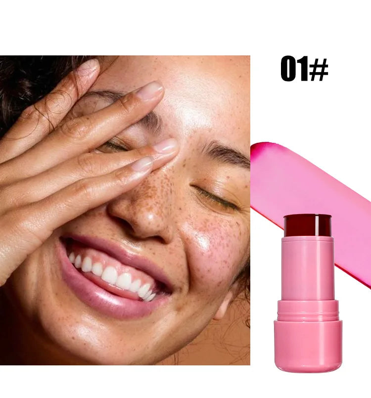 Water Jelly Tint Stick, Milk Cooling Water Jelly Tint Lip Gloss, Milk Jelly Tint Jelly Blush Stick, Sheer Lip & Cheek Stain