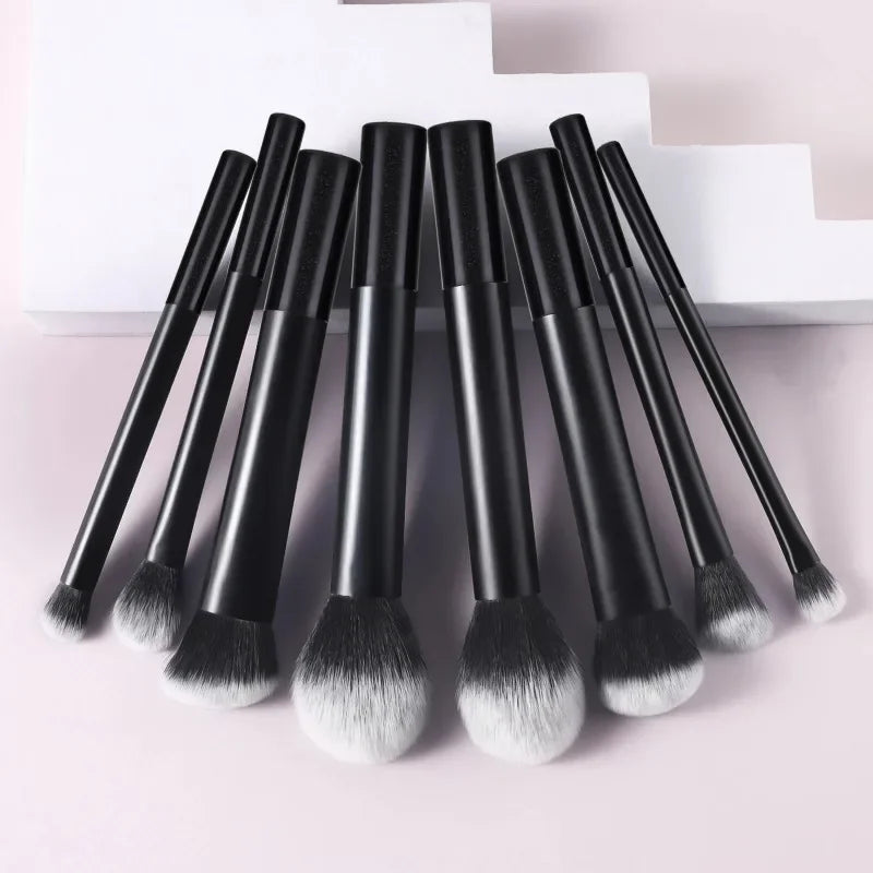 8pcs Plastic Daily Portable Multifunctional Makeup Brush For Making Up Supply 8pcs Makeup Brush Sets
