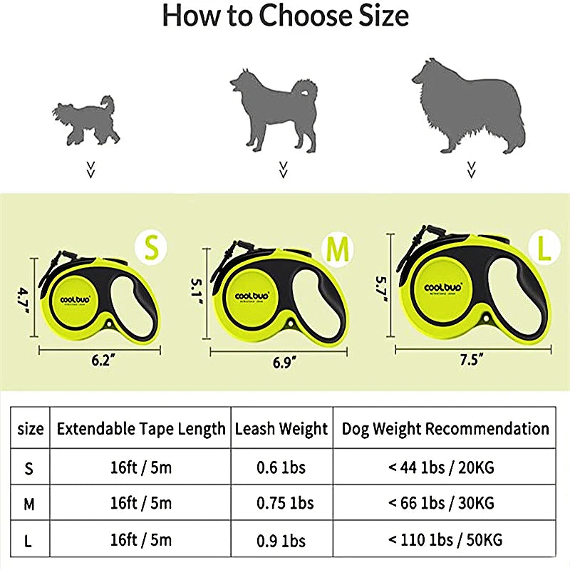 5M Luxury Pet Dog Leashes Retractable Dog Leash For Large  Medium Dogs Cat Puppies Accessories Small Automatic Extension Lanyard