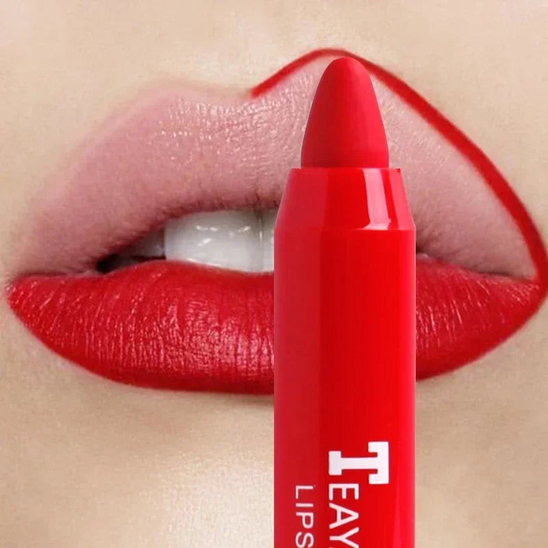 Waterproof Lipliner Pencil Matte Velvet Lip Liner Pen Outline Lip Shape Lipstick Pen Long Lasting Non-stick Cup Makeup Cosmetics