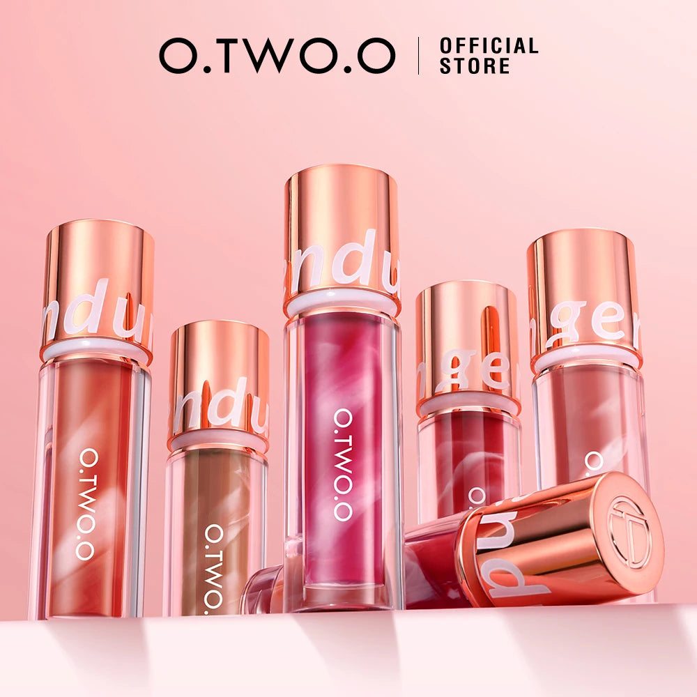O.TWO.O Newest Lipstick Waterproof Makeup Lip gloss Rose Rouge Silk Liptint Matte Sexy Red Lip Stain Liquid Lipgloss