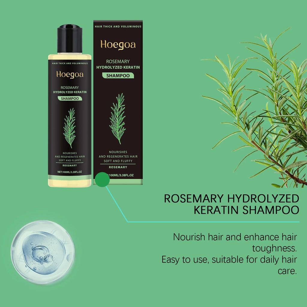 Rosemary Shampoo Hair Growth Deep Cleansing Scalp Anti Dandruff Oil Control Strengthening Root Nourish Hair Volumizing Shampoo