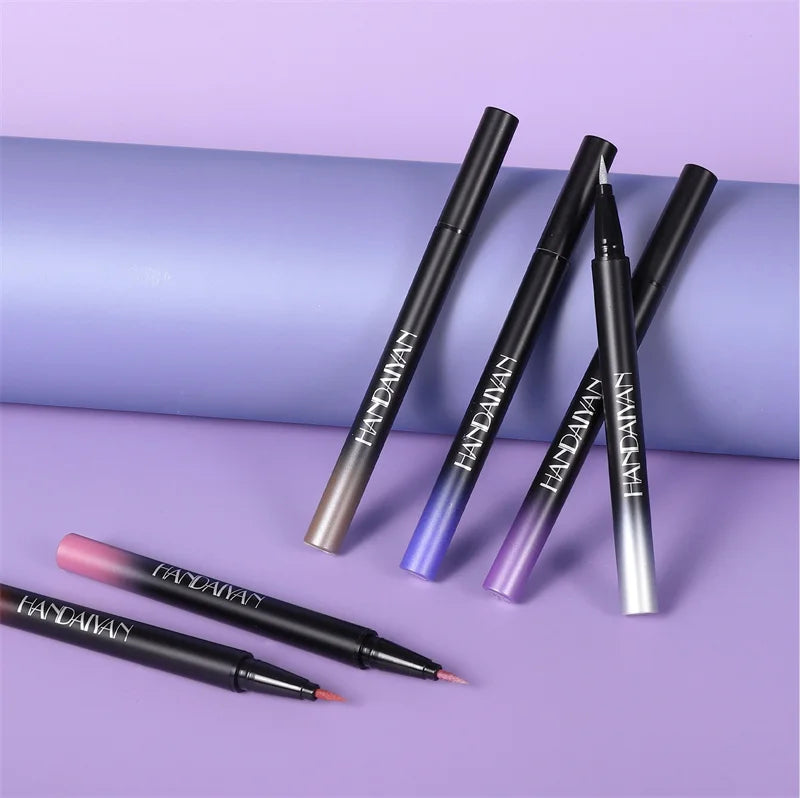 Glitter Liquid Eyeliner Pencil Waterproof Purple Pink Blue Eye Liner Pen Long Lasting Quickily Drying Eyes Makeup Cosmetics