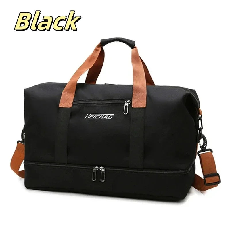 Wet and Dry Separation Sports Yoga Bag Men and Women Travelling Large-capacity Handheld Luggage Bag Travel Bag
