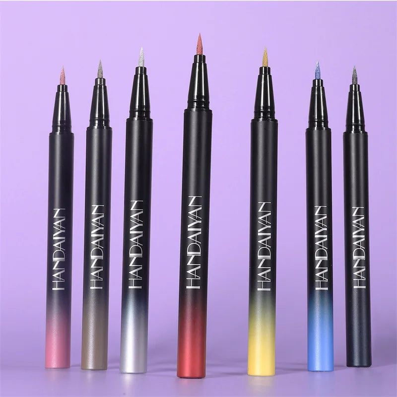 Glitter Liquid Eyeliner Pencil Waterproof Purple Pink Blue Eye Liner Pen Long Lasting Quickily Drying Eyes Makeup Cosmetics