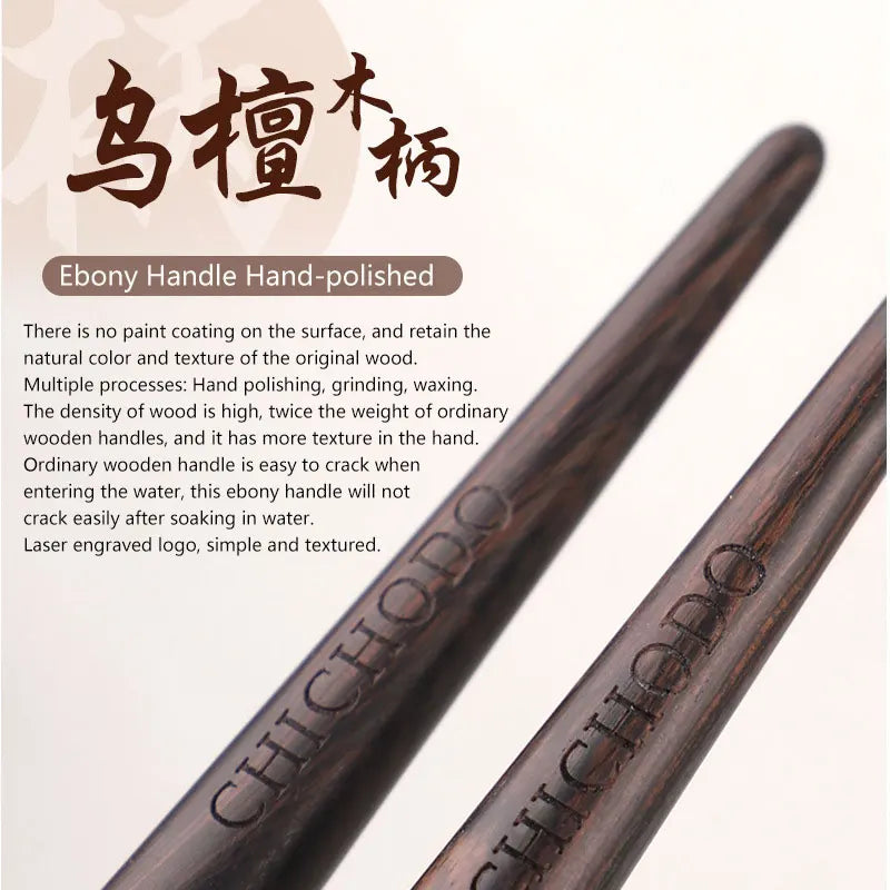 1pc High end Animal Hair Detail Eyeshadow Makeup brushes Highlight Make up brushes Eye Shadow Conceal Ebony Handle pencil beauty