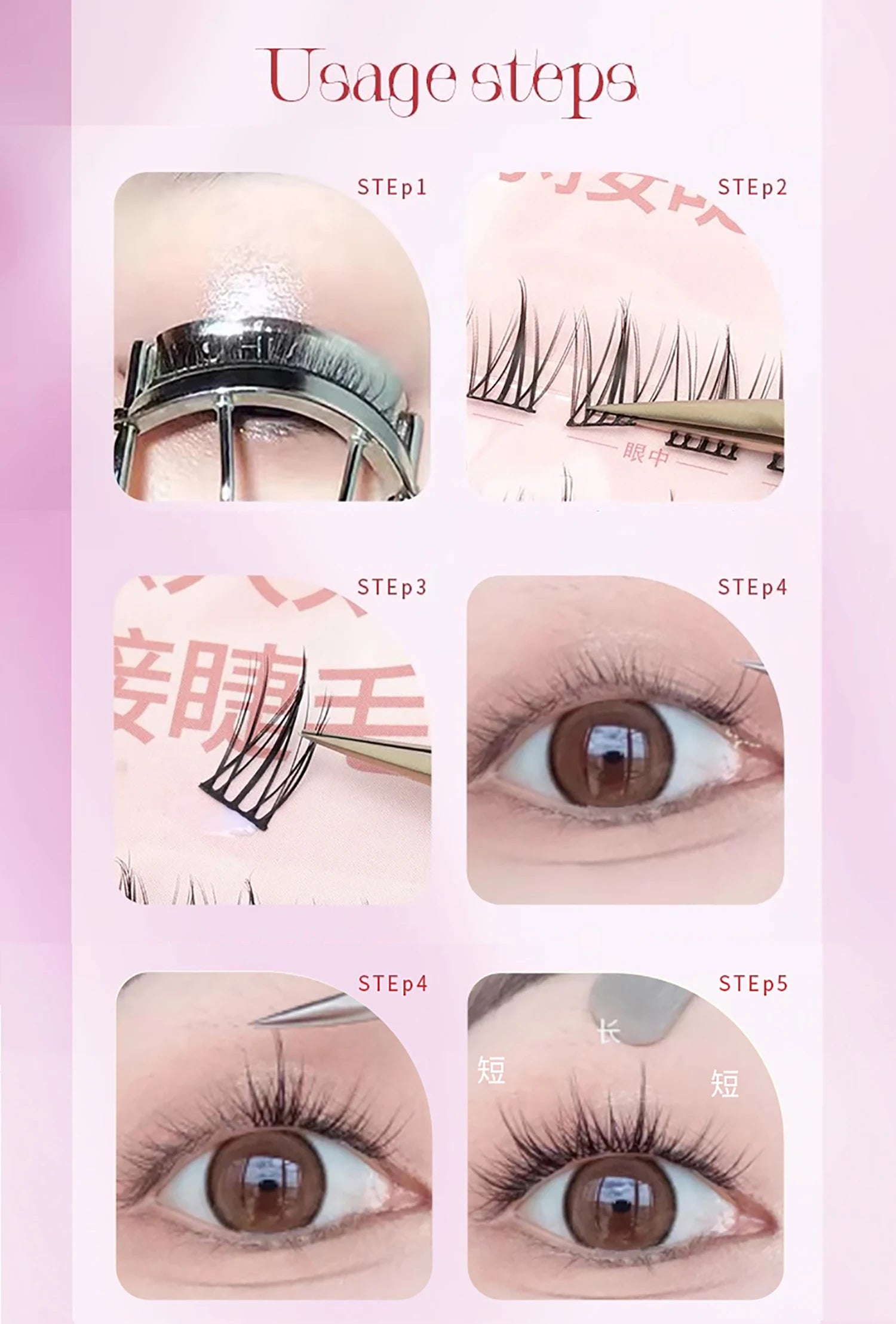 3DFluffy Single Cluster False Lashes Premade Volume Fans Individual Eyelash Segmented Natural Fake Lash For Eye Extension Makeup