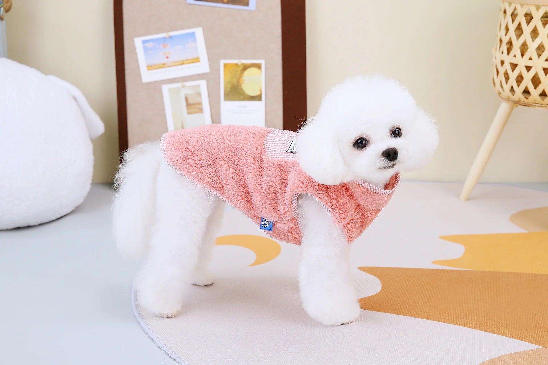 Zipper  Shi Tzu Sweater Clothes For Small Medium Dogs Pet Fur Vest Outfit French Bulldog Autumn Winter Jackets XS 3XL Cats Goods